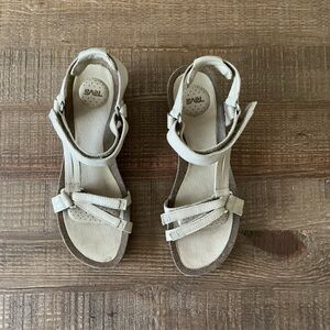 Teva Women's Ventura Cork 2 Wedge Leather Sandal, Pumice Stone Size 9